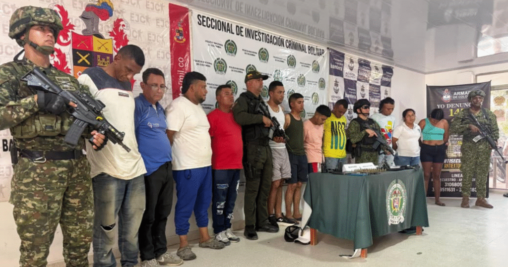 Operación Agamenón captura a once integrantes del Clan del Golfo en Bolívar
