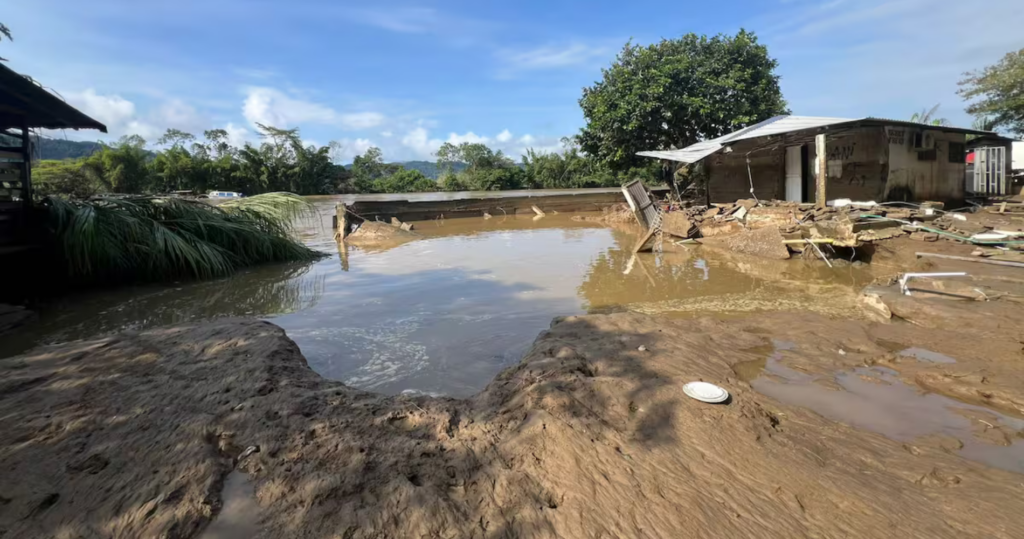 Montecristo bajo el agua: 95 % del territorio inundado